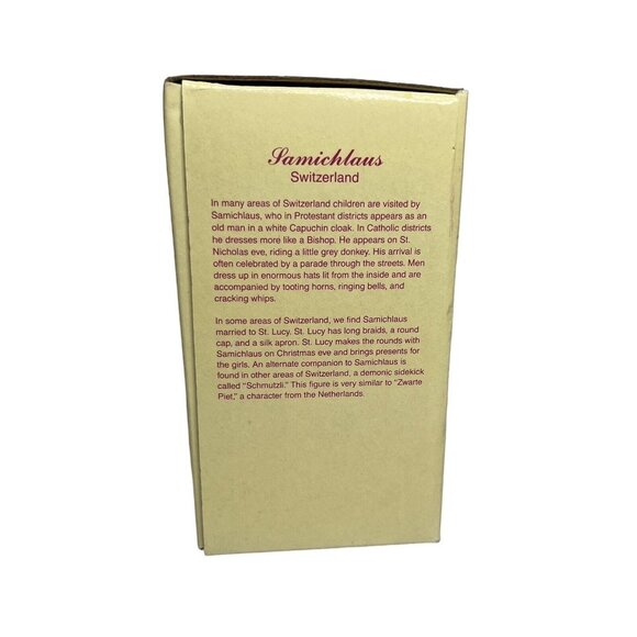 The International Santa Claus Collection 1993 Samichlaus Switzerland Statue - Picture 10 of 13